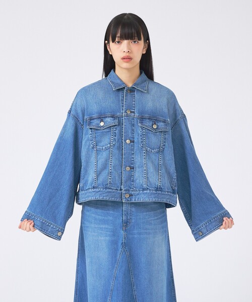 Healthy denim(ヘルシーデニム)の「【Healthy denim/ヘルシーデニム】デニムジャケット/Latte/ラテ/ジャケット(シャツ/ブラウス・レディース・インディゴブルー・1)」の8枚目の写真