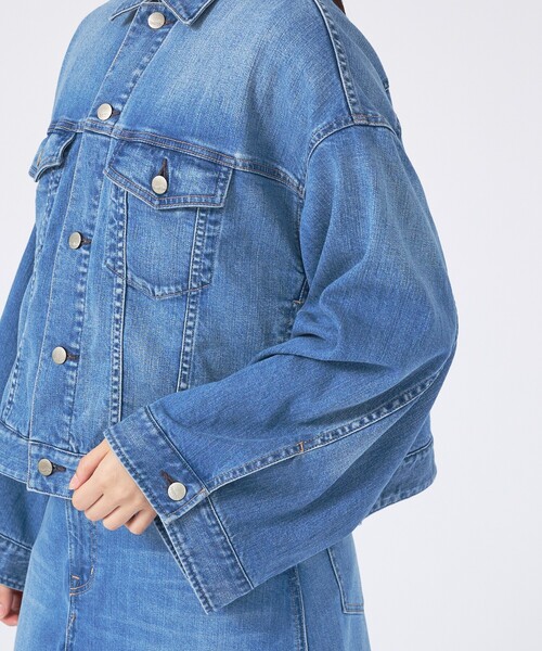 Healthy denim(ヘルシーデニム)の「【Healthy denim/ヘルシーデニム】デニムジャケット/Latte/ラテ/ジャケット(シャツ/ブラウス・レディース・インディゴブルー・1)」の13枚目の写真