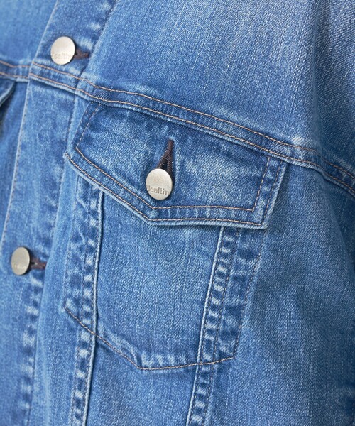 Healthy denim(ヘルシーデニム)の「【Healthy denim/ヘルシーデニム】デニムジャケット/Latte/ラテ/ジャケット(シャツ/ブラウス・レディース・インディゴブルー・1)」の15枚目の写真
