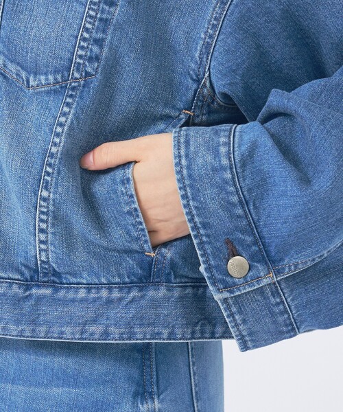 Healthy denim(ヘルシーデニム)の「【Healthy denim/ヘルシーデニム】デニムジャケット/Latte/ラテ/ジャケット(シャツ/ブラウス・レディース・インディゴブルー・1)」の17枚目の写真