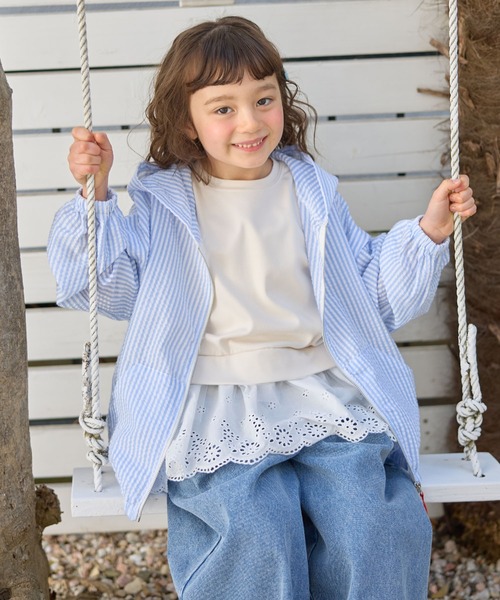 Piet(ピエット)の「裾レースチュール トップス(Tシャツ/カットソー・キッズ・ブラック/オフホワイト・110/100/120/130)」の18枚目の写真