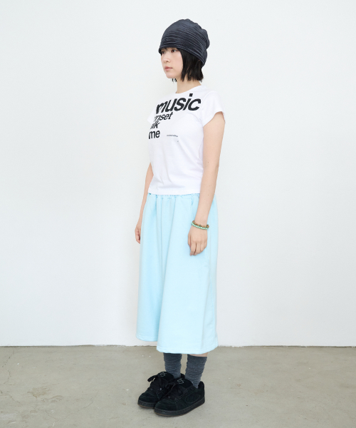 PARAKEET(パラキート)の「ホリデーティー (ホワイト)(Tシャツ/カットソー・レディース・ホワイト・OS)」の3枚目の写真