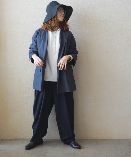 JOURNAL STANDARD LUXE(ジャーナルスタンダード ラックス)の「スワイジャージ サイドタックタンクトップ(Tシャツ/カットソー・レディース・レッド/ホワイト/ネイビー・FREE)」の4枚目の写真