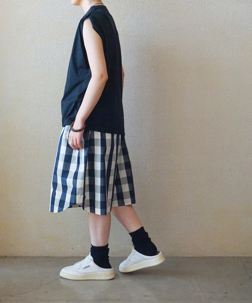 JOURNAL STANDARD LUXE(ジャーナルスタンダード ラックス)の「スワイジャージ サイドタックタンクトップ(Tシャツ/カットソー・レディース・レッド/ホワイト/ネイビー・FREE)」の10枚目の写真