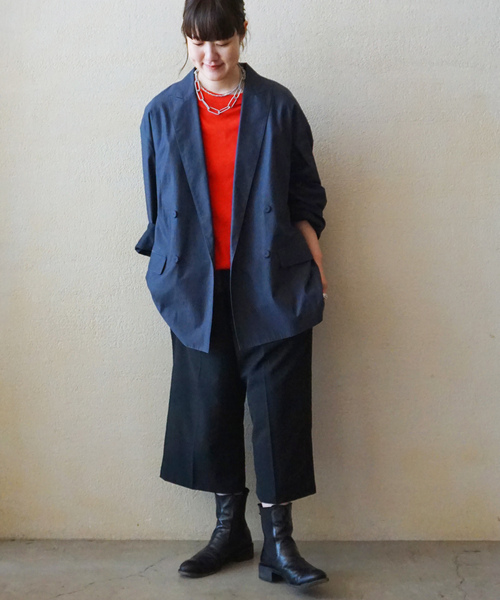 JOURNAL STANDARD LUXE(ジャーナルスタンダード ラックス)の「スワイジャージ サイドタックタンクトップ(Tシャツ/カットソー・レディース・レッド/ホワイト/ネイビー・FREE)」の16枚目の写真