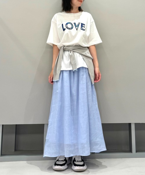 LOVELESS（ラブレス）の「【KANAKO SASAKI】コラボレーション グラフィックロゴTシャツ（Tシャツ/カットソー・メンズ・オフホワイト/ブラック・L/M）」の3枚目の写真