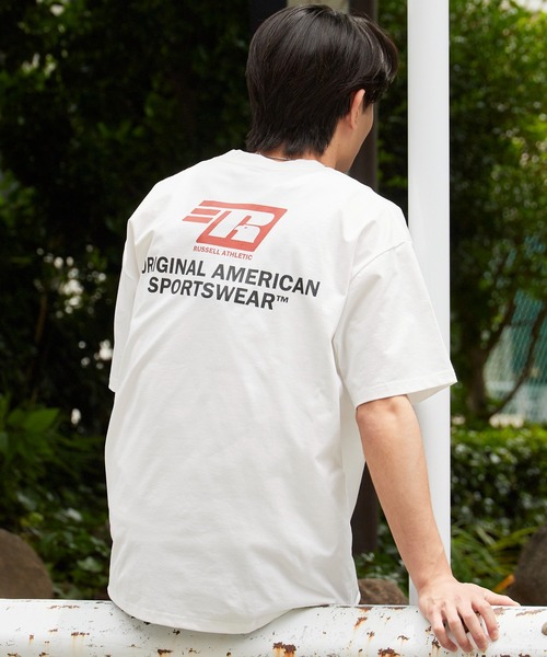Russell Athletic(ラッセルアスレティック)の「RUSSELL ATHLETIC / ラッセルアスレティック dri-power Jersey Diagonal T ドライパワー ジャージー ダイアゴナル Tシャツ 半袖 吸汗速乾 メンズ 秋 秋服 2026年秋冬(Tシャツ/カットソー・メンズ・チャコール/ネイビー/ホワイト/ブラック・M/L/XL)」の3枚目の写真