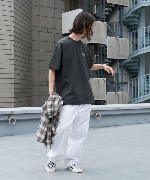 Russell Athletic(ラッセルアスレティック)の「RUSSELL ATHLETIC / ラッセルアスレティック dri-power Jersey Diagonal T ドライパワー ジャージー ダイアゴナル Tシャツ 半袖 吸汗速乾 メンズ 秋 秋服 2026年秋冬(Tシャツ/カットソー・メンズ・チャコール/ネイビー/ホワイト/ブラック・M/L/XL)」の10枚目の写真