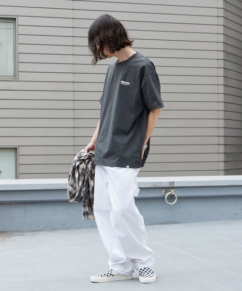 Russell Athletic(ラッセルアスレティック)の「RUSSELL ATHLETIC / ラッセルアスレティック dri-power Jersey Diagonal T ドライパワー ジャージー ダイアゴナル Tシャツ 半袖 吸汗速乾 メンズ 秋 秋服 2026年秋冬(Tシャツ/カットソー・メンズ・チャコール/ネイビー/ホワイト/ブラック・M/L/XL)」の9枚目の写真