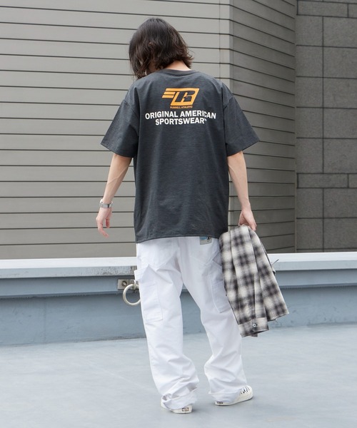 Russell Athletic(ラッセルアスレティック)の「RUSSELL ATHLETIC / ラッセルアスレティック dri-power Jersey Diagonal T ドライパワー ジャージー ダイアゴナル Tシャツ 半袖 吸汗速乾 メンズ 秋 秋服 2026年秋冬(Tシャツ/カットソー・メンズ・チャコール/ネイビー/ホワイト/ブラック・M/L/XL)」の8枚目の写真