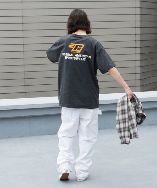 Russell Athletic(ラッセルアスレティック)の「RUSSELL ATHLETIC / ラッセルアスレティック dri-power Jersey Diagonal T ドライパワー ジャージー ダイアゴナル Tシャツ 半袖 吸汗速乾 メンズ 秋 秋服 2026年秋冬(Tシャツ/カットソー・メンズ・チャコール/ネイビー/ホワイト/ブラック・M/L/XL)」の7枚目の写真