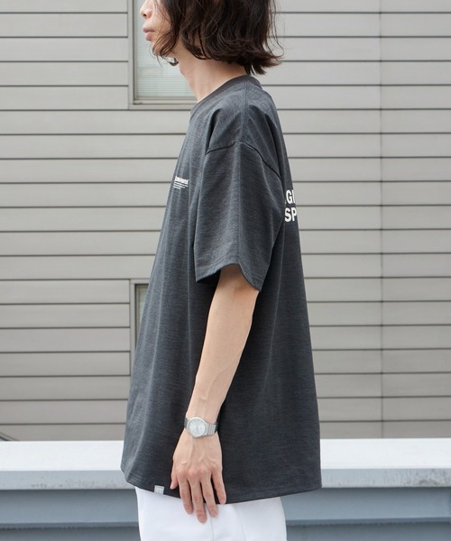 Russell Athletic(ラッセルアスレティック)の「RUSSELL ATHLETIC / ラッセルアスレティック dri-power Jersey Diagonal T ドライパワー ジャージー ダイアゴナル Tシャツ 半袖 吸汗速乾 メンズ 秋 秋服 2026年秋冬(Tシャツ/カットソー・メンズ・チャコール/ネイビー/ホワイト/ブラック・M/L/XL)」の6枚目の写真