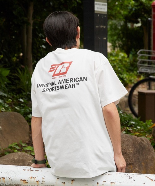 Russell Athletic(ラッセルアスレティック)の「RUSSELL ATHLETIC / ラッセルアスレティック dri-power Jersey Diagonal T ドライパワー ジャージー ダイアゴナル Tシャツ 半袖 吸汗速乾 メンズ 秋 秋服 2026年秋冬(Tシャツ/カットソー・メンズ・チャコール/ネイビー/ホワイト/ブラック・M/L/XL)」の18枚目の写真