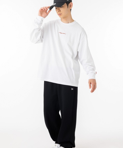 NEW ERA(ニューエラ)の「ニューエラ 長袖Tシャツ ロンT 手書き風ロゴ(Tシャツ/カットソー・メンズ・ホワイト/ブラック・XL/L/M/S/XXL)」の8枚目の写真
