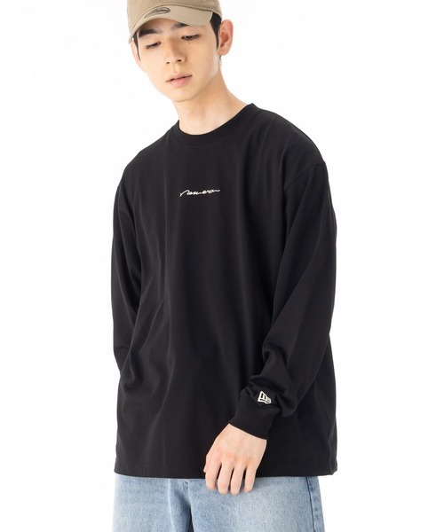 NEW ERA(ニューエラ)の「ニューエラ 長袖Tシャツ ロンT 手書き風ロゴ(Tシャツ/カットソー・メンズ・ホワイト/ブラック・XL/L/M/S/XXL)」の21枚目の写真