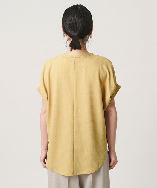 A DAY IN THE LIFE UNITED ARROWS(アデイインザライフユナイテッドアローズ)の「ハリヌキリブ タックスリーブカットソー <A DAY IN THE LIFE>(Tシャツ/カットソー・レディース・オフホワイト/ダークグレー/イエロー/ネイビー・FREE)」の11枚目の写真