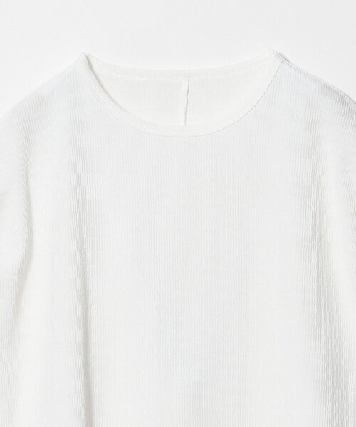A DAY IN THE LIFE UNITED ARROWS(アデイインザライフユナイテッドアローズ)の「ハリヌキリブ タックスリーブカットソー <A DAY IN THE LIFE>(Tシャツ/カットソー・レディース・オフホワイト/ダークグレー/イエロー/ネイビー・FREE)」の18枚目の写真