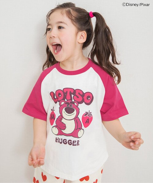 Disney(ディズニー)の「ディズニーキャラクター トイ・ストーリー/ラグランTシャツ(Tシャツ/カットソー・キッズ・パープル/イエロー/ブルー/ピンク/レッド・80/90/100/110/120/130/140)」の4枚目の写真
