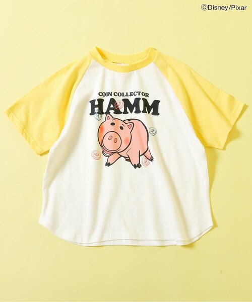 Disney(ディズニー)の「ディズニーキャラクター トイ・ストーリー/ラグランTシャツ(Tシャツ/カットソー・キッズ・パープル/イエロー/ブルー/ピンク/レッド・80/90/100/110/120/130/140)」の3枚目の写真