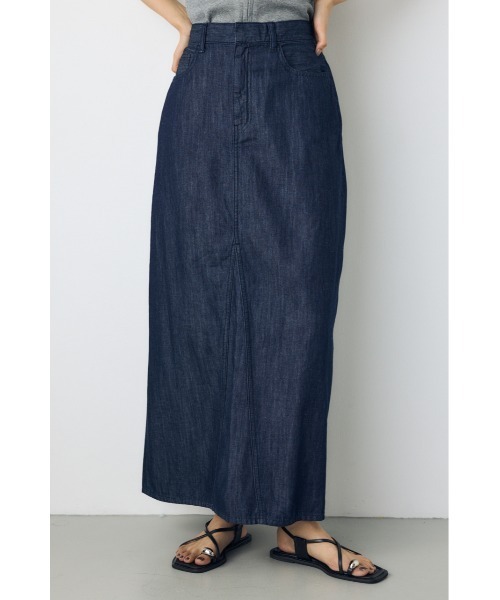 AZUL by moussy（アズールバイマウジー）の「【セットアップ対応】【身長/骨格別着用画像あり】ライトオンスデニムスカート（デニムスカート・レディース・ワンウォッシュ/ブルー・MEDIUM/SMALL）」の15枚目の写真