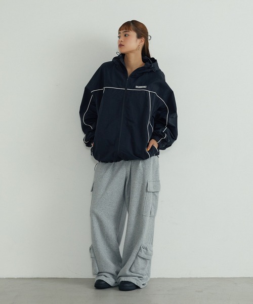 XLARGE(エクストララージ)の「CURVED NYLON JACKET(ブルゾン・メンズ・ホワイト/ブラック/オリーブ・S/L/M/XL)」の13枚目の写真