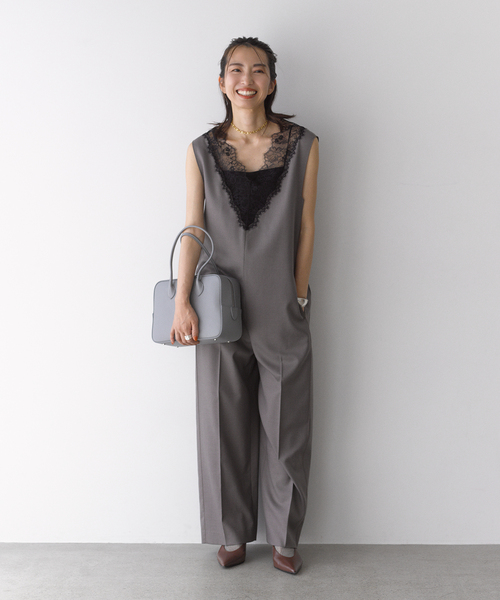 MAISON CANAU(メゾンカナウ)の「MAISON CANAU メゾン カナウ 別注ボックスボストン M 26FW1(ボストンバッグ・レディース・ブラック・FREE)」の3枚目の写真