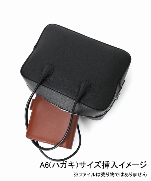 MAISON CANAU(メゾンカナウ)の「MAISON CANAU メゾン カナウ 別注ボックスボストン M 26FW1(ボストンバッグ・レディース・ブラック・FREE)」の15枚目の写真