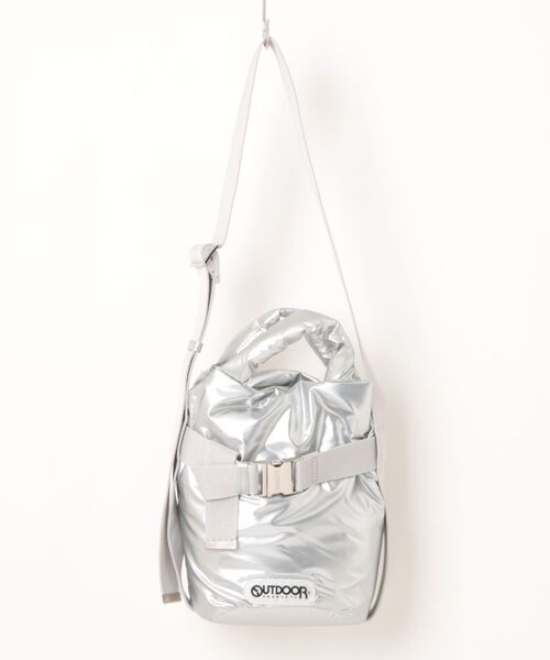 OUTDOOR PRODUCTS(アウトドアプロダクツ)の「【OUTDOOR PRODUCTS / アウトドアプロダクツ】2way Belt Tote Bag / ナイロン ベルト ミニトートバッグ(トートバッグ・メンズ・シルバー/ブラウン/ブラック/アイボリー・FREE)」の4枚目の写真