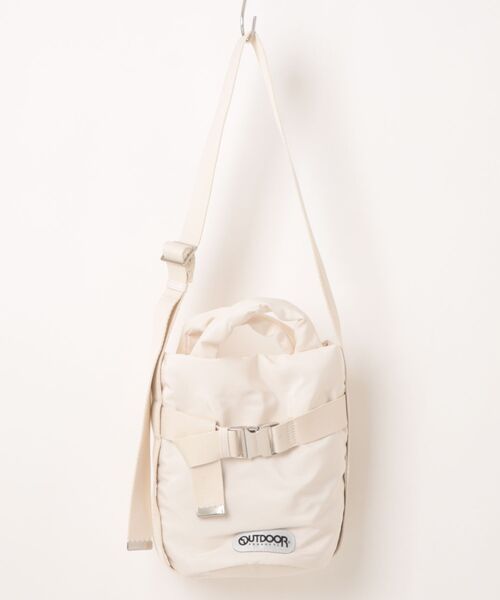 OUTDOOR PRODUCTS(アウトドアプロダクツ)の「【OUTDOOR PRODUCTS / アウトドアプロダクツ】2way Belt Tote Bag / ナイロン ベルト ミニトートバッグ(トートバッグ・メンズ・シルバー/ブラウン/ブラック/アイボリー・FREE)」の2枚目の写真