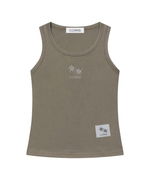 COIRIS(コイリス)の「レオンラウンドネックスリーブレスナシ(4カラー)(Tシャツ/カットソー・レディース・ホワイト/チャコールグレー/ブラック/カーキ・FREE)」の4枚目の写真