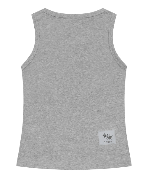 COIRIS(コイリス)の「レオンラウンドネックスリーブレスナシ(4カラー)(Tシャツ/カットソー・レディース・ホワイト/チャコールグレー/ブラック/カーキ・FREE)」の6枚目の写真