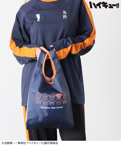 Honeys(ハニーズ)の「ハイキュー!! エコバッグ(エコバッグ/サブバッグ・レディース・ネイビー系1/ブラック系1/レッド系1/グレー系1・FREE)」の11枚目の写真
