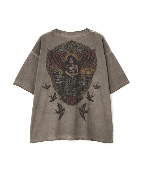 DANKE SCHON(ダンケシェーン)の「DankeSchon/ダンケシェーン/SPRAYBURN CALIFORNIA(Tシャツ/カットソー・レディース・ベージュ・L/M)」の2枚目の写真