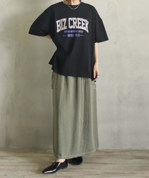 BITTOKO(ビットコ)の「BIZCREEKロゴTB(Tシャツ/カットソー・レディース・ピンク/ブラック/ホワイト/グレー・FREE)」の7枚目の写真