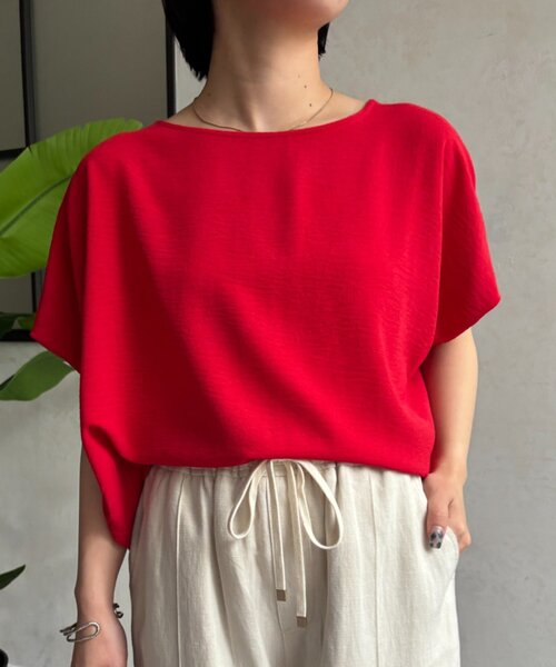 Jena espace merveilleux(ジェナ エスパスメルヴェイユ)の「フレンチタックブラウス(シャツ/ブラウス・レディース・レッド/ブラウン/ベージュ・FREE)」の9枚目の写真