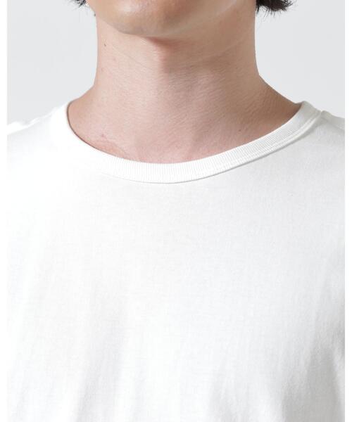 DISCOVERED(ディスカバード)の「DISCOVERED(ディスカバード)別注HEM CROCHET TEE(Tシャツ/カットソー・メンズ・ブラック/ホワイト・3/1)」の3枚目の写真