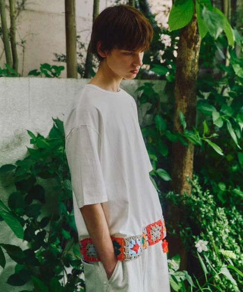 DISCOVERED(ディスカバード)の「DISCOVERED(ディスカバード)別注HEM CROCHET TEE(Tシャツ/カットソー・メンズ・ブラック/ホワイト・3/1)」の13枚目の写真