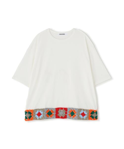 DISCOVERED(ディスカバード)の「DISCOVERED(ディスカバード)別注HEM CROCHET TEE(Tシャツ/カットソー・メンズ・ブラック/ホワイト・3/1)」の17枚目の写真