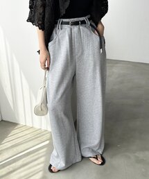 DouDou | ベルト付きスウェットパンツ(スウェットパンツ)