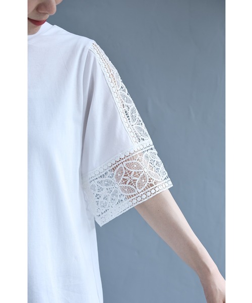 cawaii(カワイイ)の「連なる蝶々レースTシャツトップス(Tシャツ/カットソー・レディース・ホワイト・FREE)」の11枚目の写真