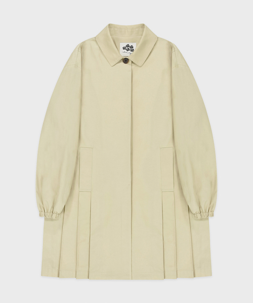SINOON(シヌーン)の「Tailored Pleated Jacket (Beige)(トレンチコート・レディース・Beige・FREE)」の5枚目の写真