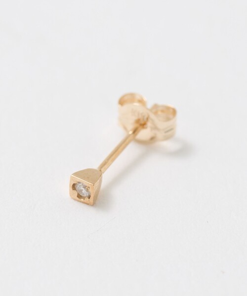 Steven Alan(スティーブンアラン)の「<Toile>SQUARE DAIAMOND STUD EARRING/シングルピアス(ピアス(片耳用)・レディース・ゴールド・FREE)」の11枚目の写真