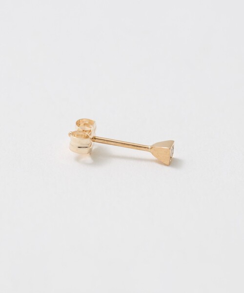 Steven Alan(スティーブンアラン)の「<Toile>SQUARE DAIAMOND STUD EARRING/シングルピアス(ピアス(片耳用)・レディース・ゴールド・FREE)」の5枚目の写真