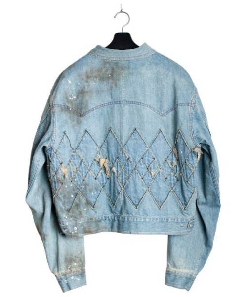 SEVESKIG(セヴシグ)の「seveskig/セブシグ/PATCHWORK DRIZZLER JACKET(デニムジャケット・メンズ・インディゴブルー・XL/L/M)」の2枚目の写真