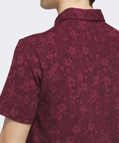 adidas（アディダス）の「アルティメット365+ クライマクール バタースパン マイティ ブロッサム プリント 半袖ポロシャツ【adidas Golf/アディダスゴルフ】（ポロシャツ・メンズ・レッド・XX-LARGE/LARGE/MEDIUM/SMALL/X-LARGE）」の4枚目の写真