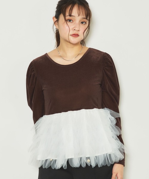 archives(アルシーヴ)の「ベロアチュールドッキングTOPS(Tシャツ/カットソー・レディース・ブラック/ブラウン/モカ・MEDIUM)」の18枚目の写真