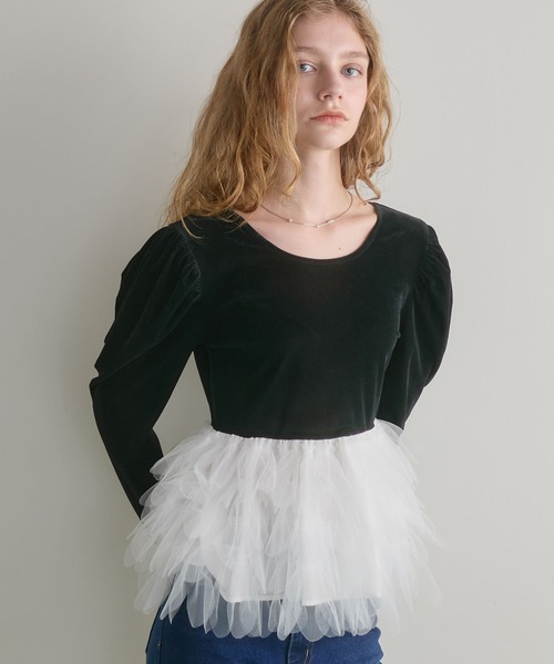 archives(アルシーヴ)の「ベロアチュールドッキングTOPS(Tシャツ/カットソー・レディース・ブラック/ブラウン/モカ・MEDIUM)」の22枚目の写真
