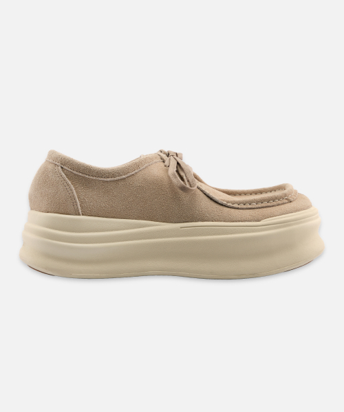 NOMATTA(ノマッタ)の「パス 天然牛革オーバーソールワラビー (ベージュ)(モカシン/デッキシューズ・メンズ・ベージュ・27.5cm/28.5cm/25.5cm/26.5cm/24.5cm/23.5cm)」の4枚目の写真