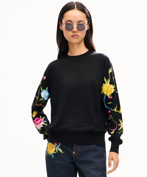 KENZO(ケンゾー)の「99JKENZO WILDFLOWER JUMPER(その他トップス・レディース・ブラック系その他5・M)」の1枚目の写真