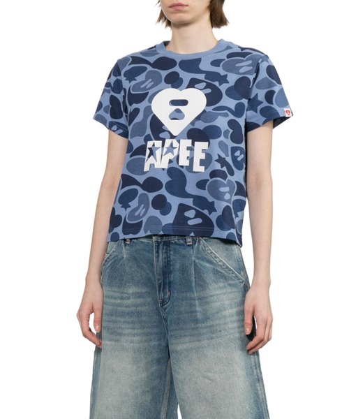 APEE BY A BATHING APE（エイピーバイアベイシングエイプ）の「APEE PATTERN PRINTED TEE #2（Tシャツ/カットソー・レディース・ブルー/ピンク・SMALL/X-SMALL）」の5枚目の写真